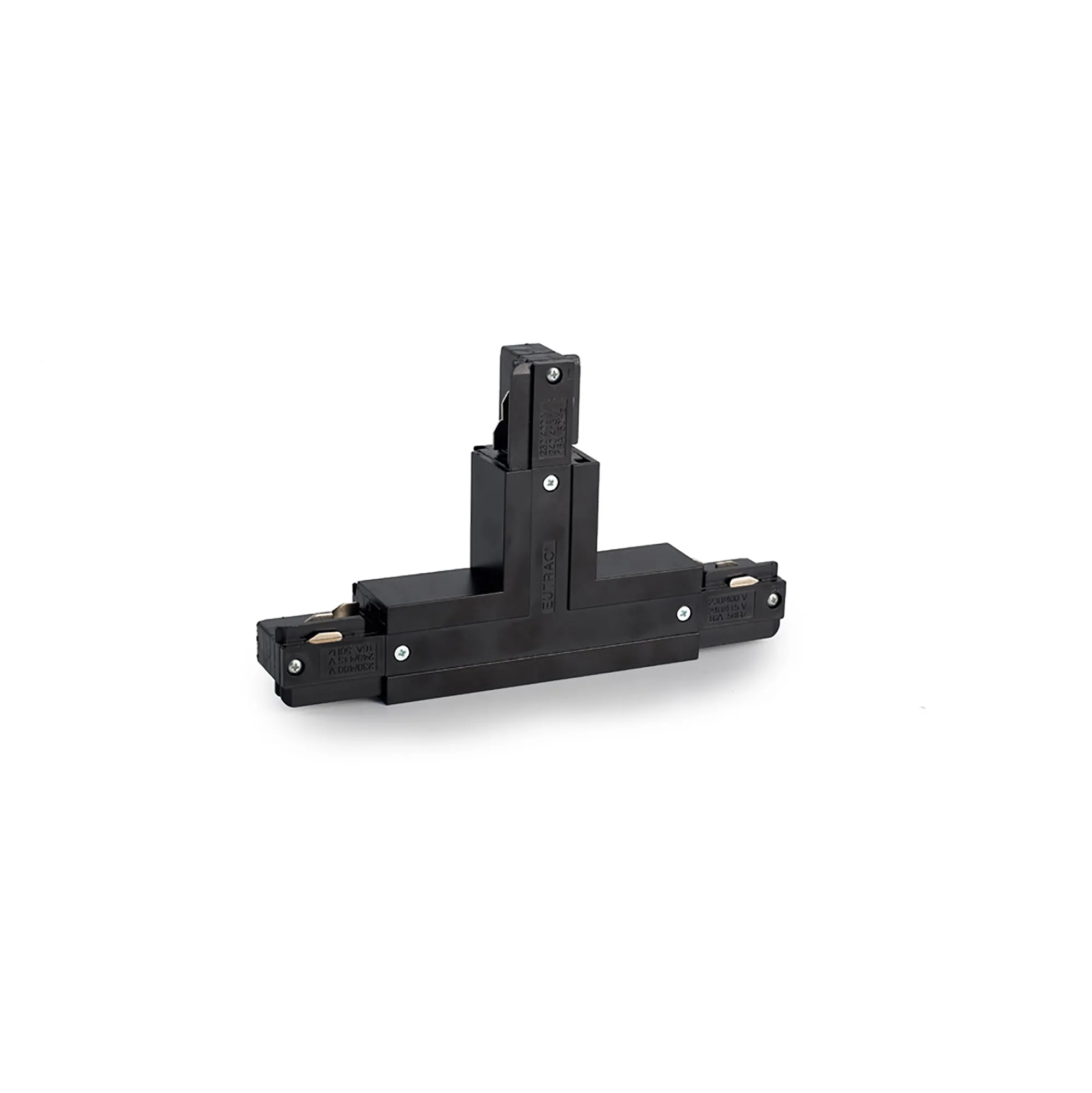 T Coupler With Feeding Option 3 Circuit Surface Mounted Track Earth Inside Left 555 1 1213 2  Eutrac 3 Circuit Surface-Black